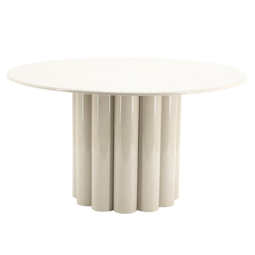 By-Boo Béžový kovový konferenční stolek Olympa 63 cm By-Boo