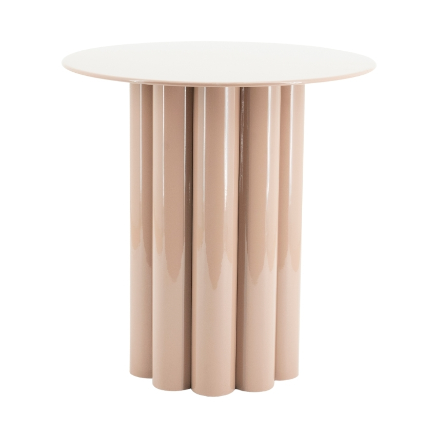 By-Boo Starorůžový kovový odkládací stolek Olympa 43 cm By-Boo