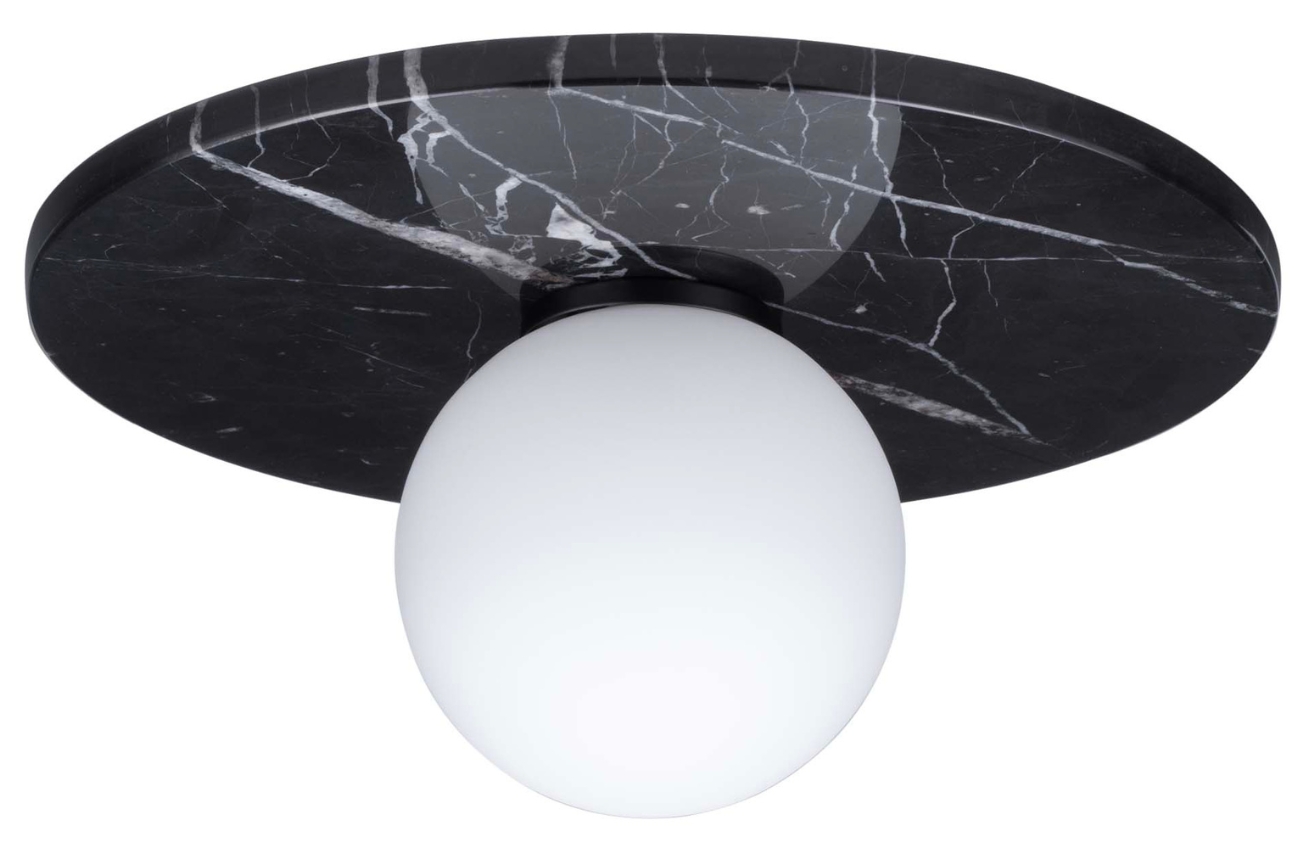 Černé mramorové stropní světlo Nova Luce Idor 30 cm Nova Luce
