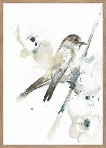 Plak&aacute;t v r&aacute;mu 50x70 cm Bird 2 &ndash; Malerifabrikken Malerifabrikken