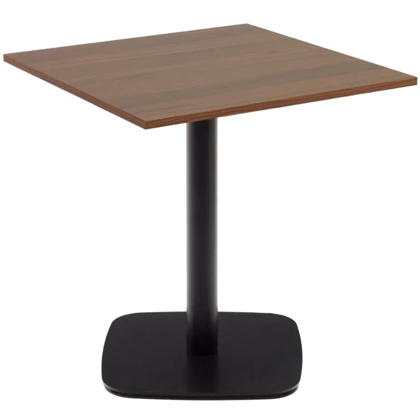Kave Home Ořechový bistro stolek Dina 70 x 70 cm