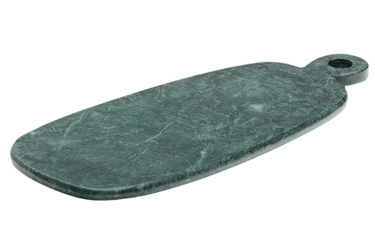 Zelené mramorové servírovací prkénko Kave Home Odar 47 x 20 cm Kave Home