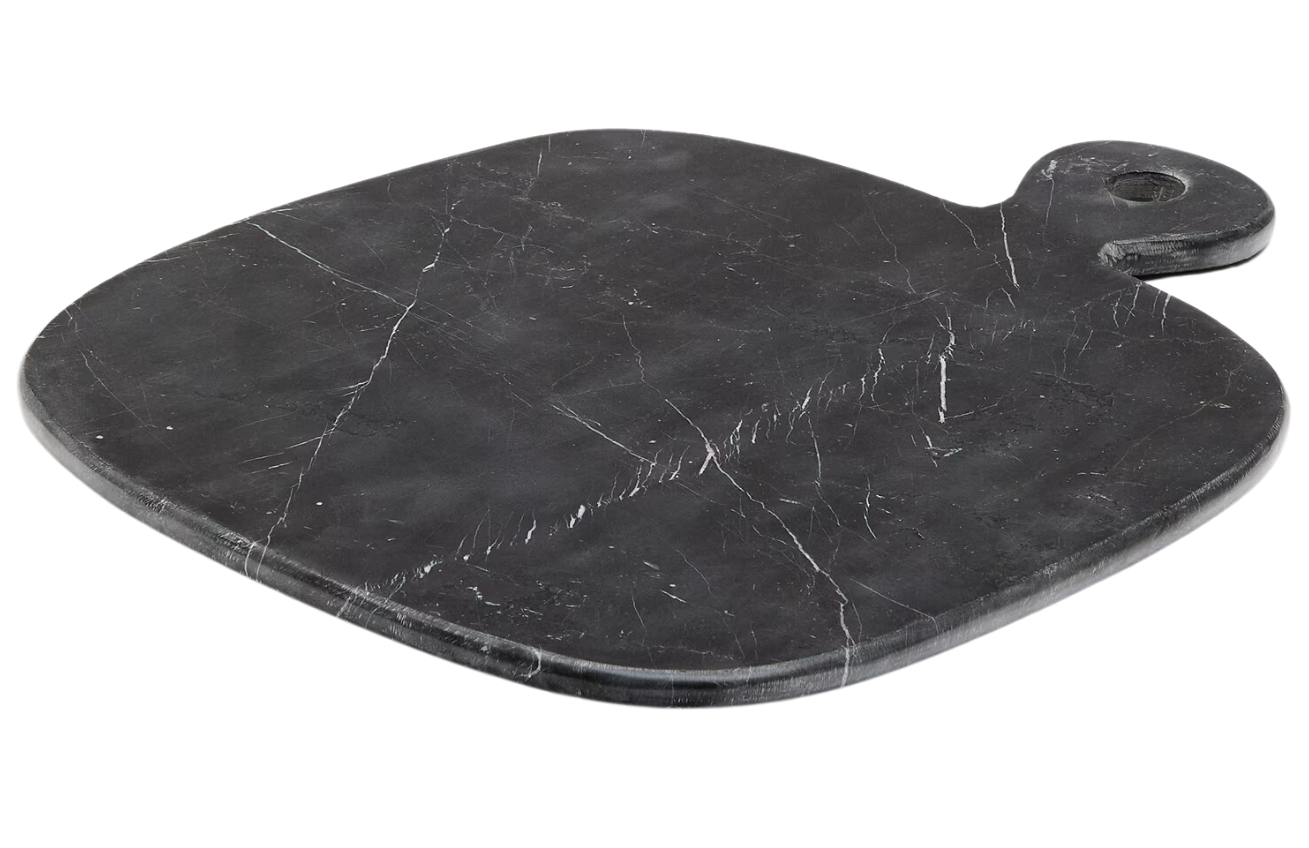 Černé mramorové servírovací prkénko Kave Home Odar 49 x 40 cm Kave Home