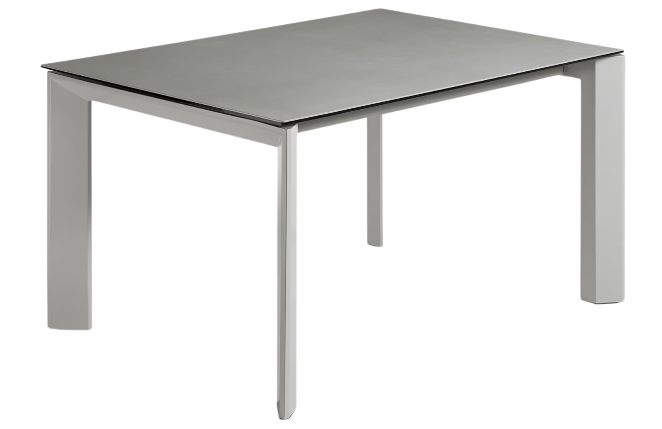 Šedý porcelánový rozkládací jídelní stůl Kave Home Axis 140/200 x 90 cm Kave Home