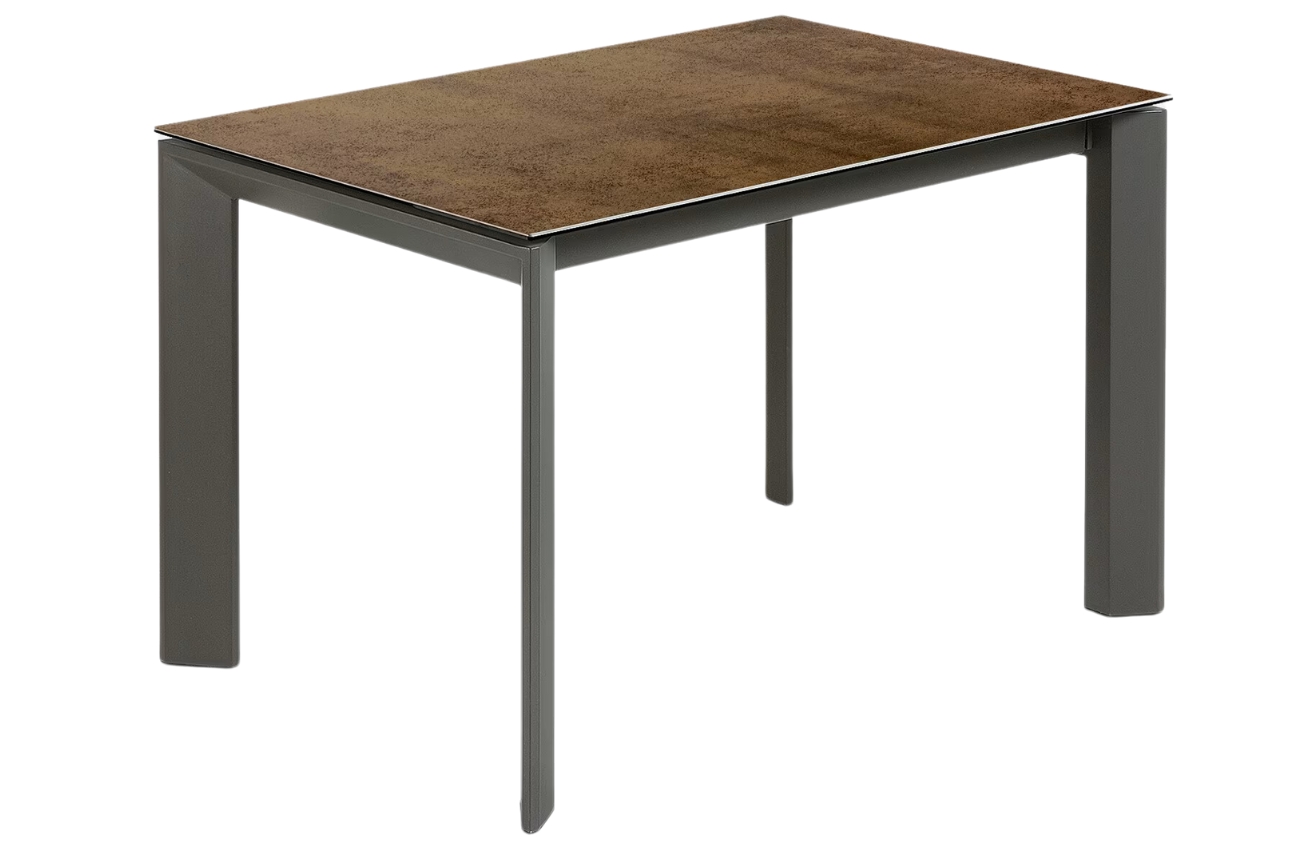 Hnědošedý keramický rozkládací jídelní stůl Kave Home Axis 120/180 x 80 cm Kave Home
