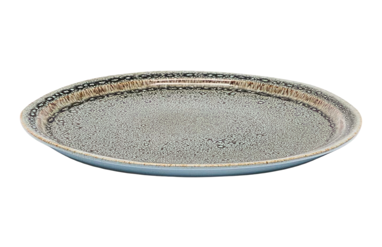 Šedohnědý talíř Kave Home Coval 28 cm Kave Home