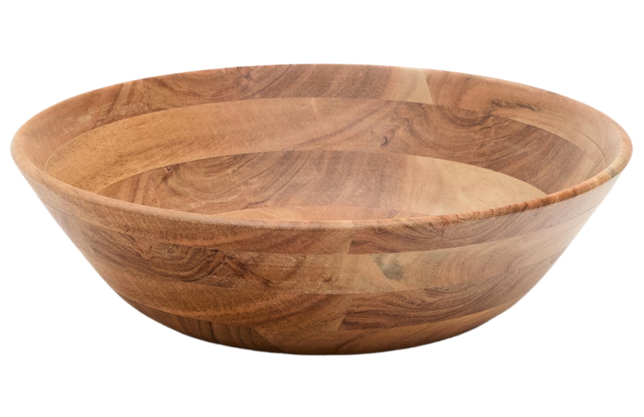 Hnědá dřevěná mísa Kave Home Idrom 35 cm Kave Home