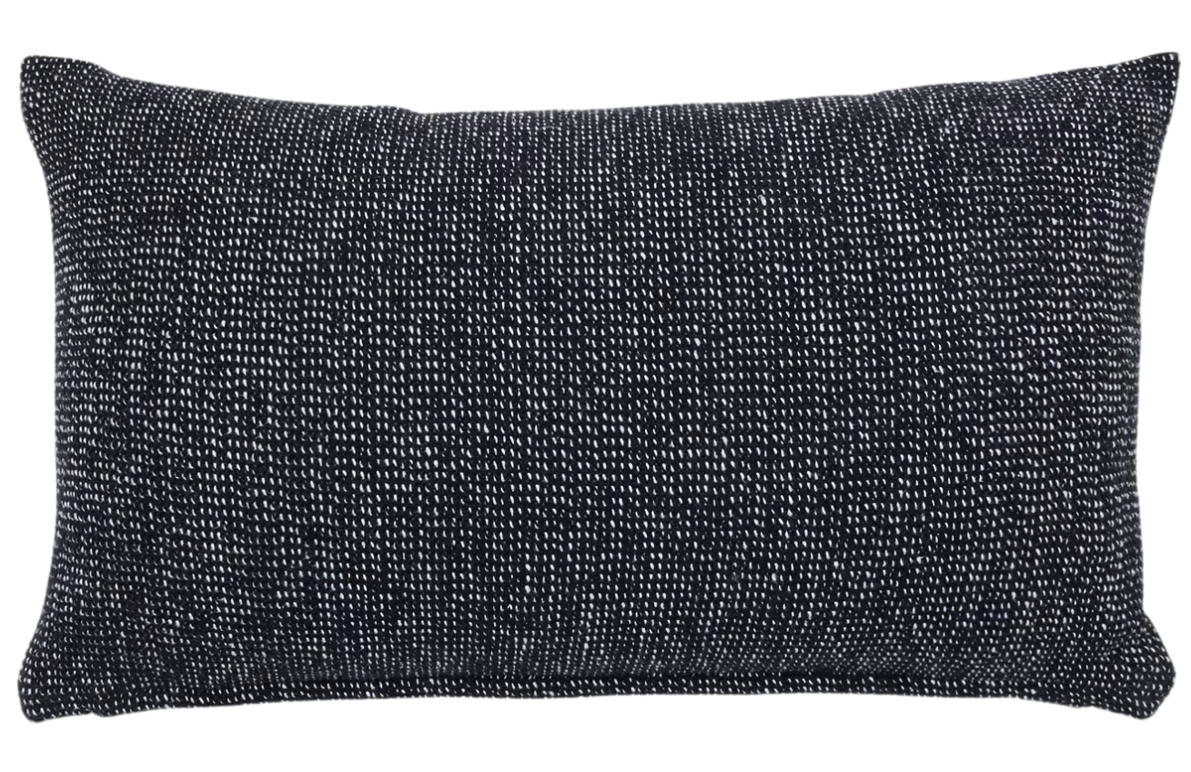 Černý bavlněný povlak na polštář Kave Home Tapla 30 x 50 cm Kave Home