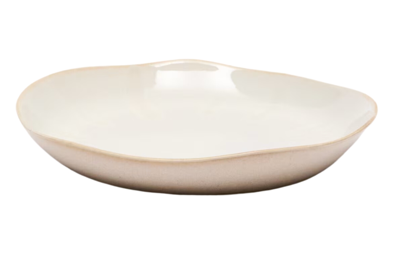 Bílý keramický dezertní talíř Kave Home Tiraya 24 cm Kave Home