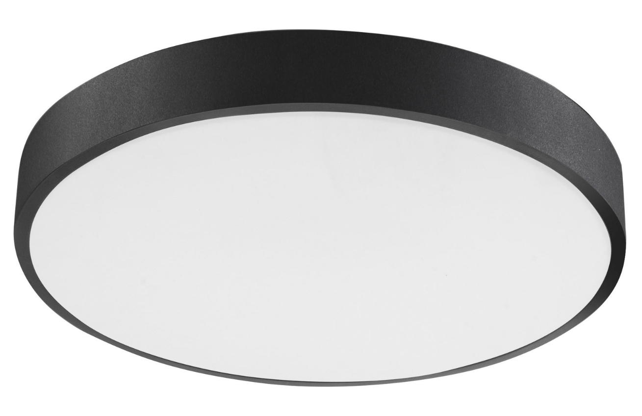 Černé kovové stropní LED světlo Nova Luce Hadon 40 cm Nova Luce