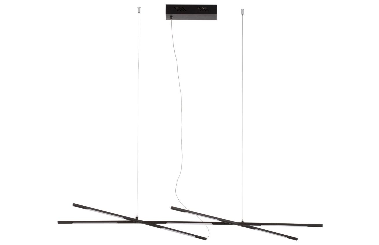 Černé kovové závěsné LED světlo Nova Luce Raccio 115 cm Nova Luce