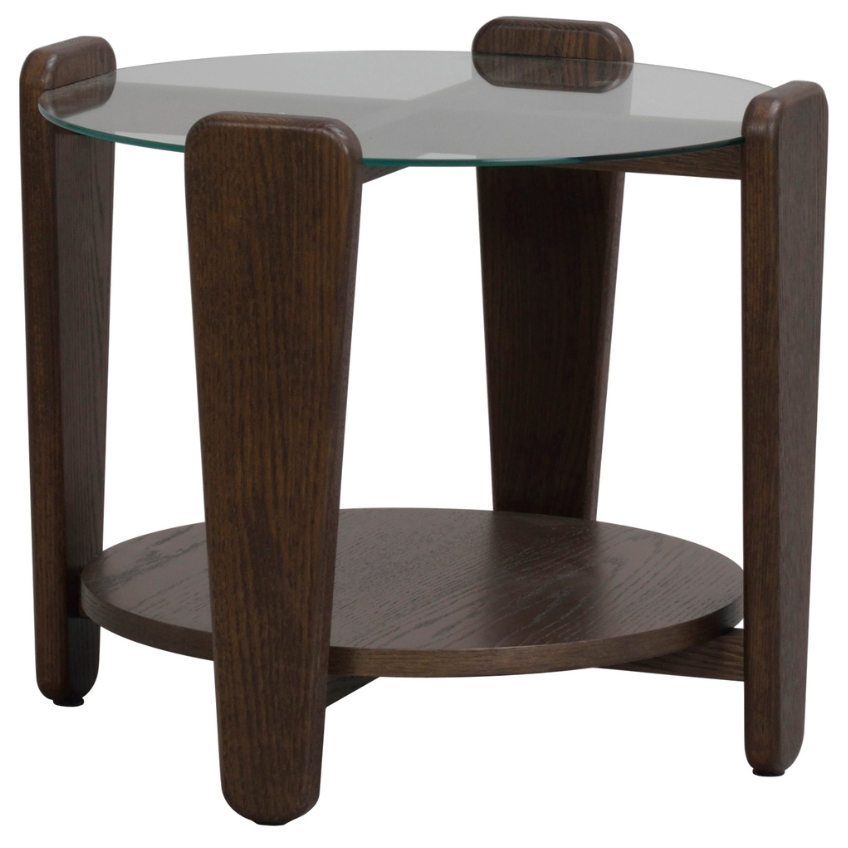Skleněný odkládací stolek ROWICO ARRAN 52 cm Rowico
