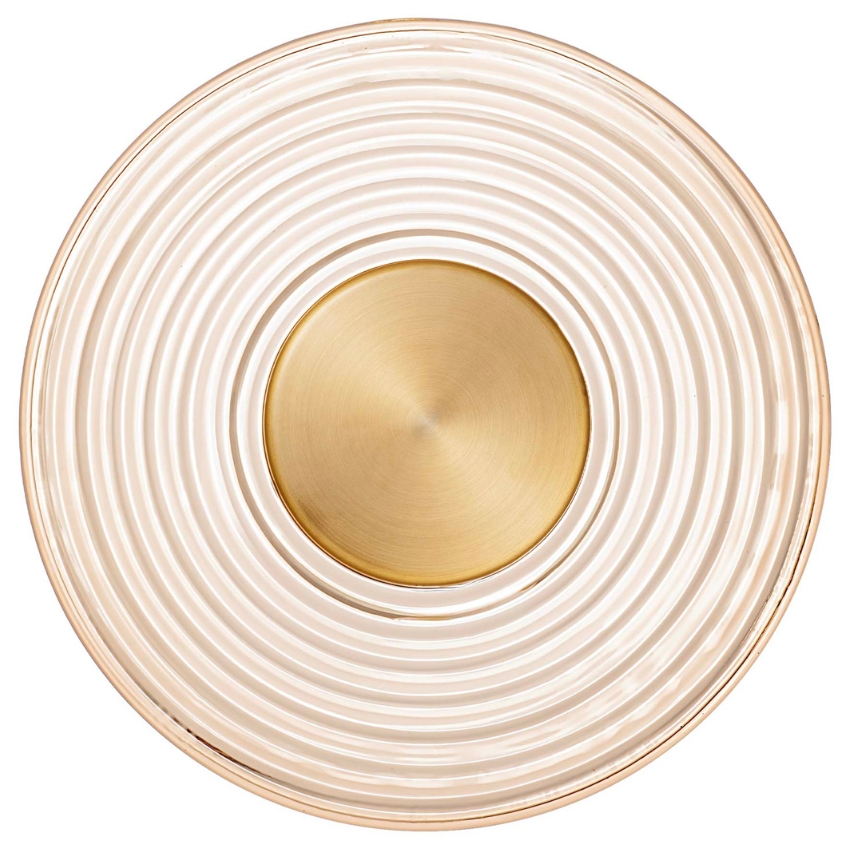 Zlaté skleněné nástěnné LED světlo Nova Luce Nous 30 cm Nova Luce
