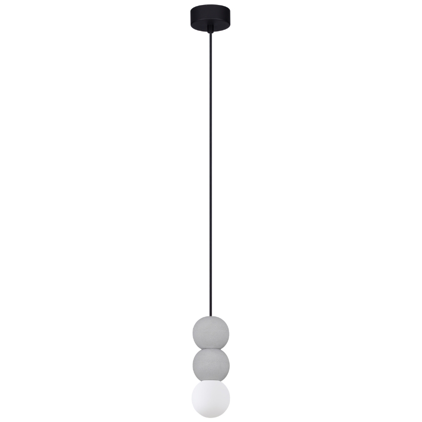 Šedé závěsné světlo Nova Luce Nula 8 cm Nova Luce