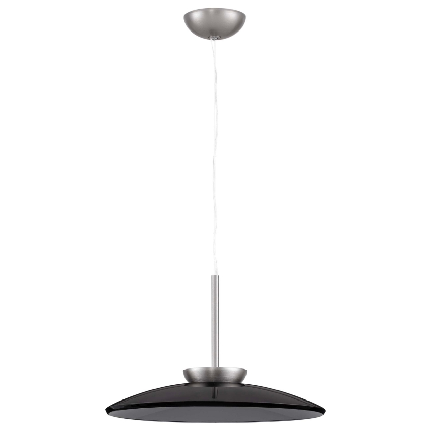Kouřově šedé skleněné závěsné LED světlo Nova Luce Esti 50 cm Nova Luce