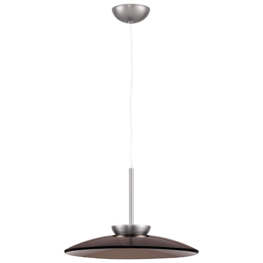 Hnědé skleněné závěsné LED světlo Nova Luce Esti 50 cm Nova Luce