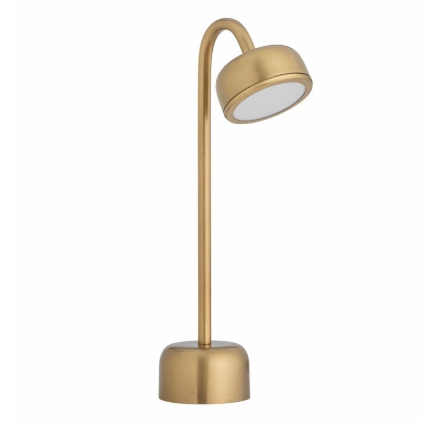 Zlatá kovová nabíjecí stolní LED lampa Bloomingville Nico Bloomingville