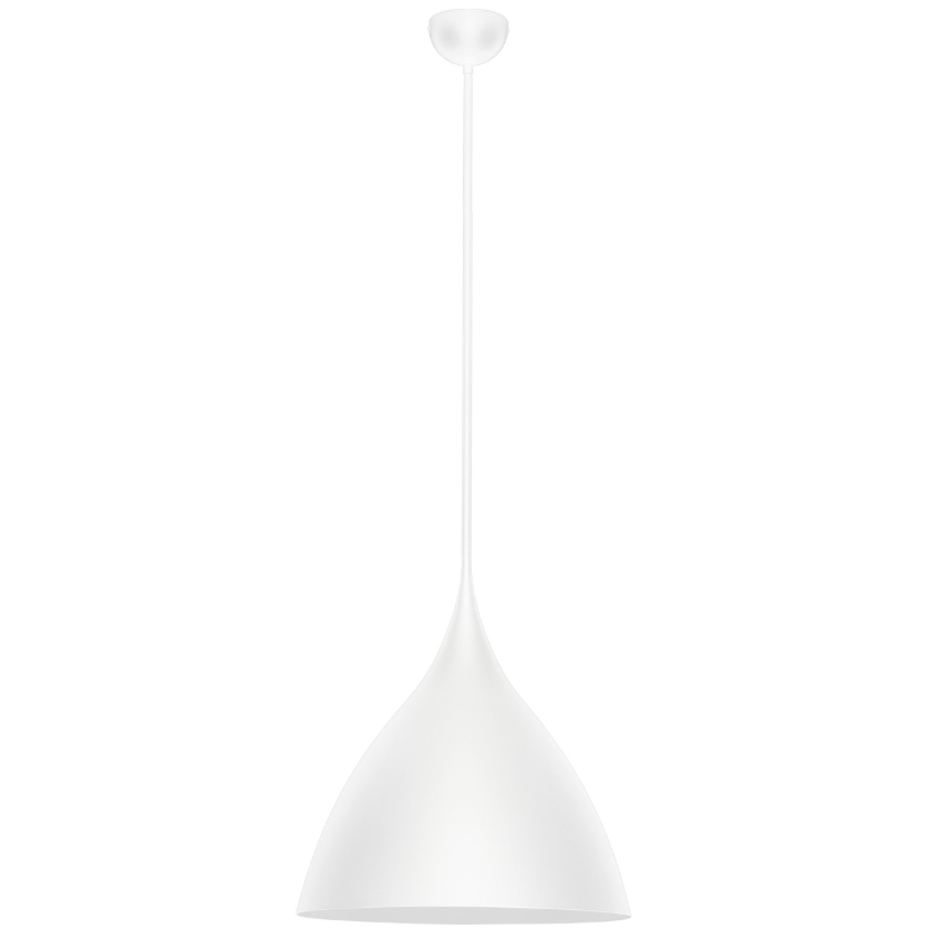 Bílé kovové závěsné světlo Nova Luce Syntopia 46 cm Nova Luce