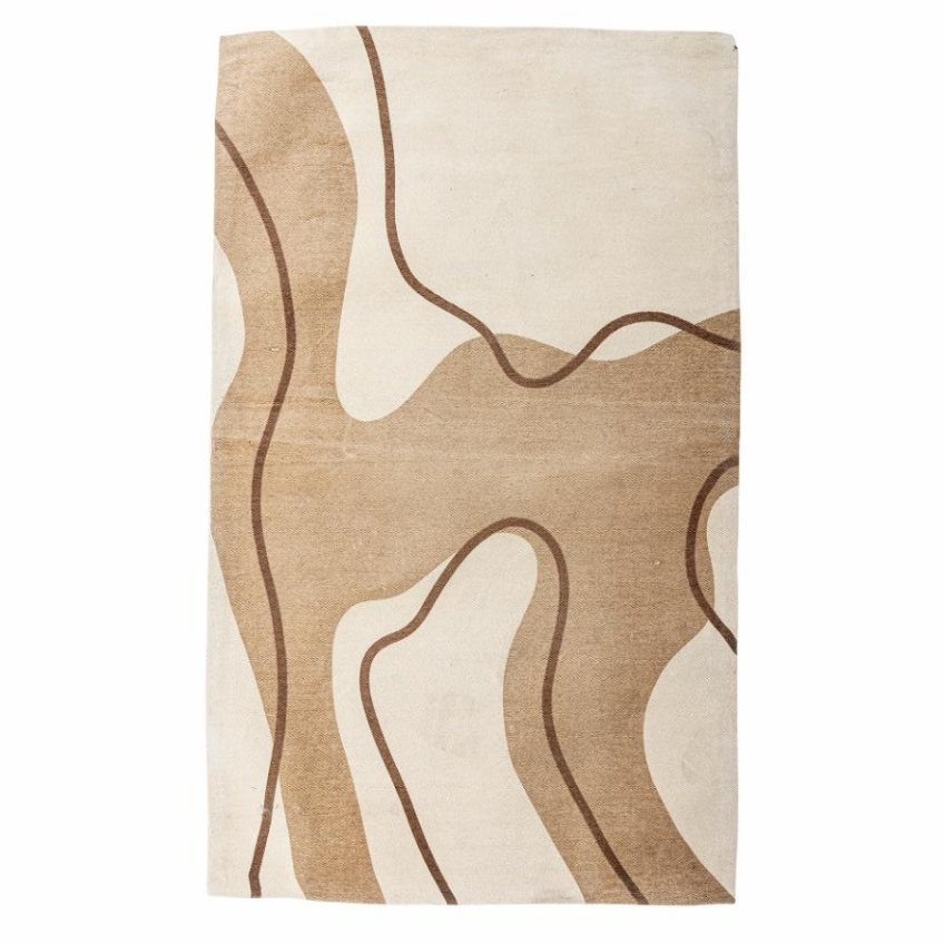 Béžový bavlněný koberec Bloomingville Volano 90 x 150 cm Bloomingville