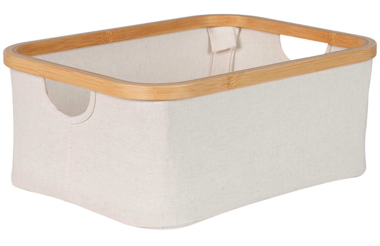 Béžový bavlněný úložný box Quax Stella 38 x 30 cm Quax