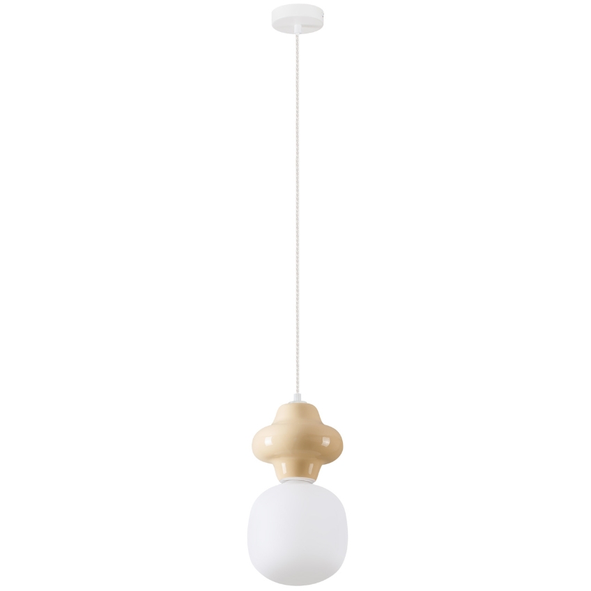 Žluté závěsné světlo Nova Luce Clio 18 cm Nova Luce