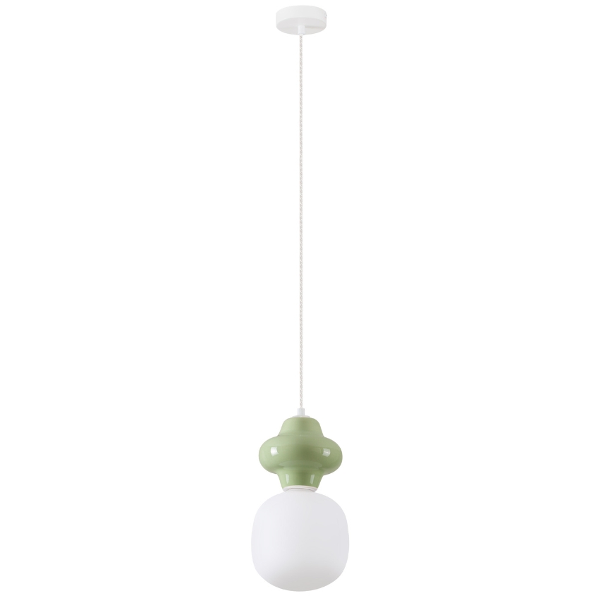 Zelené závěsné světlo Nova Luce Clio 18 cm Nova Luce