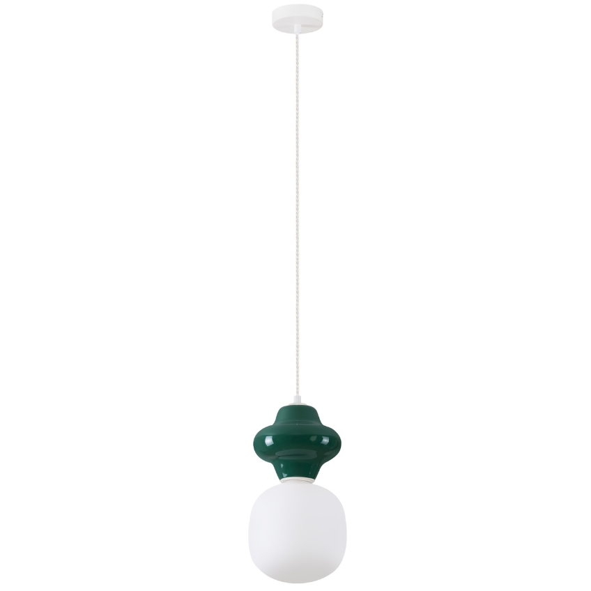 Tmavě zelené závěsné světlo Nova Luce Clio 18 cm Nova Luce