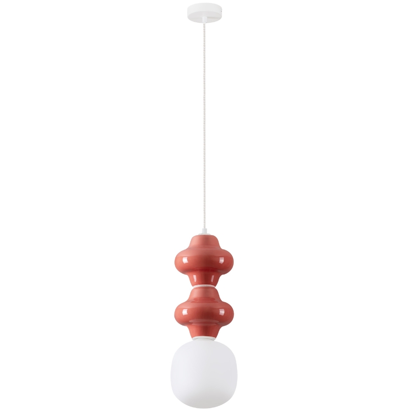 Červené závěsné světlo Nova Luce Clio 18 cm Nova Luce