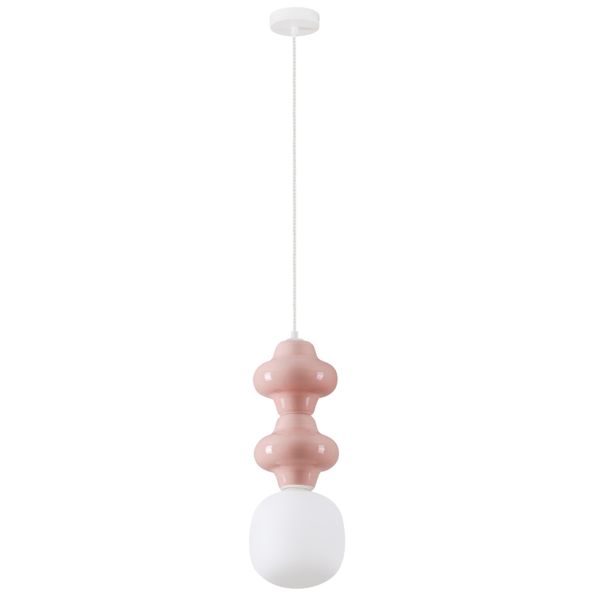 Růžové závěsné světlo Nova Luce Clio 18 cm Nova Luce
