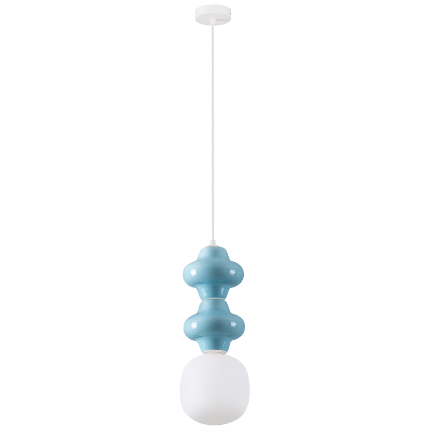 Modré závěsné světlo Nova Luce Clio 18 cm Nova Luce