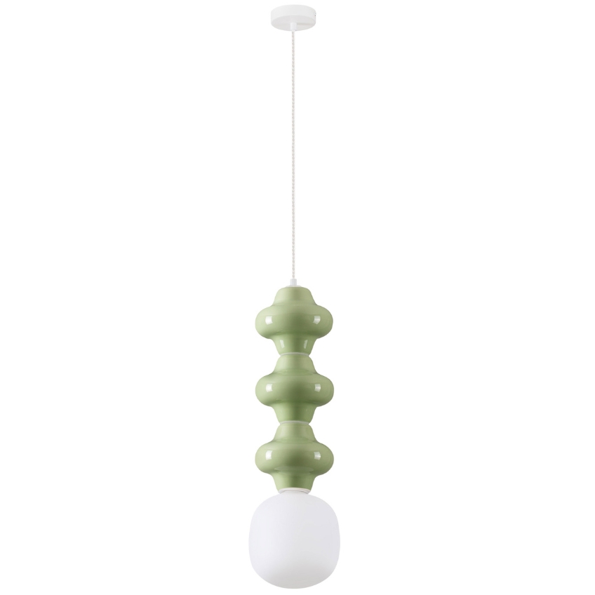 Zelené závěsné světlo Nova Luce Clio III. 18 cm Nova Luce