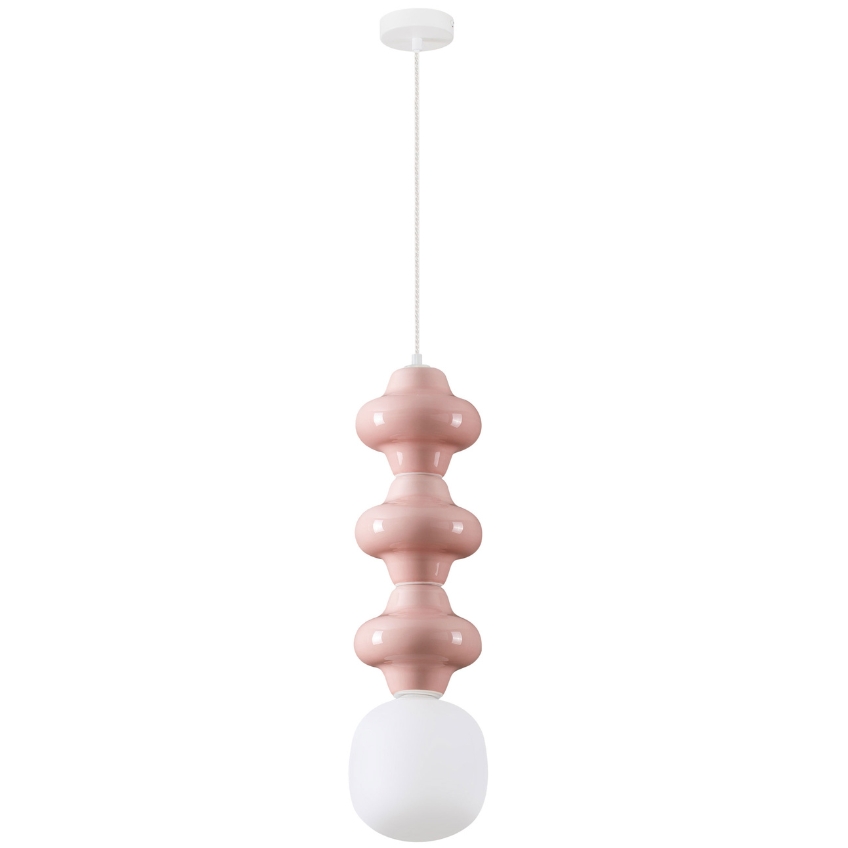 Růžové závěsné světlo Nova Luce Clio II. 18 cm Nova Luce