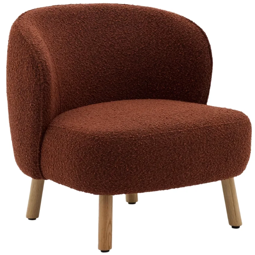 Kave Home bouclé křeslo Ulit