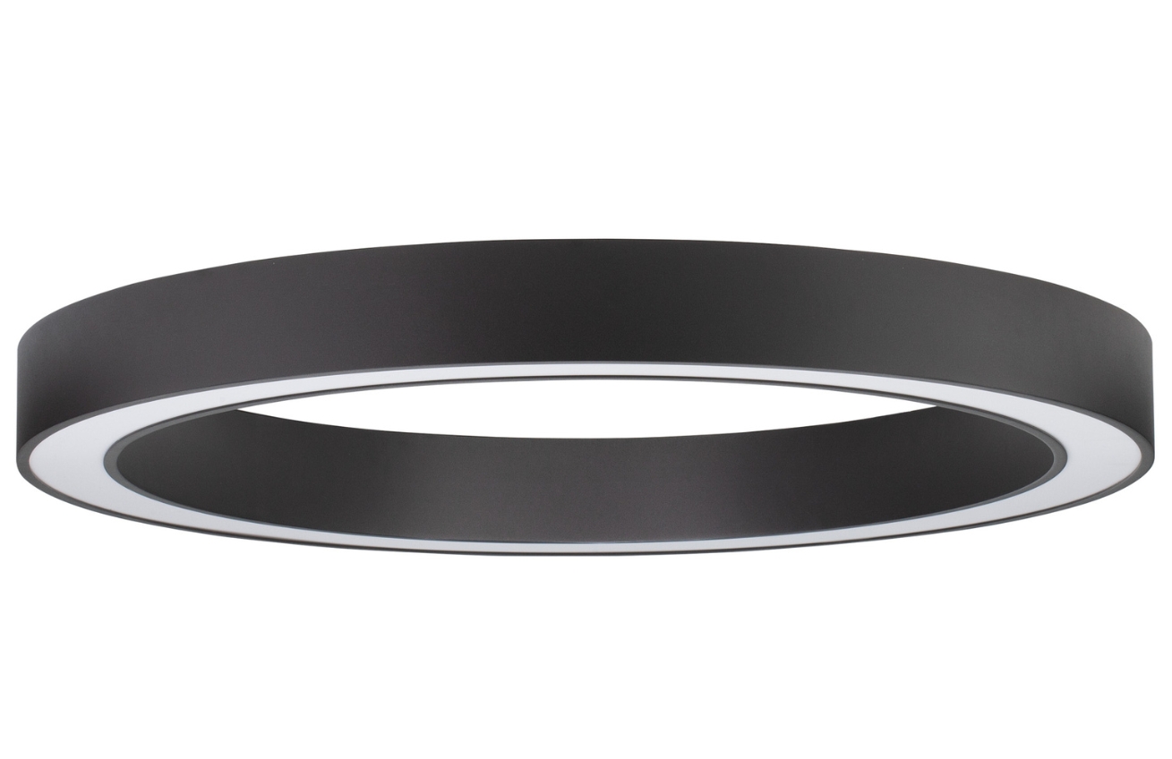 Černé kovové stropní LED světlo Nova Luce Morbido 80 cm Nova Luce