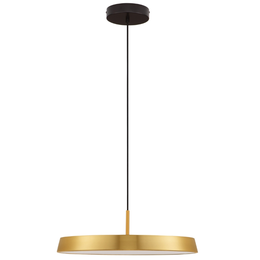 Zlaté kovové závěsné LED světlo Nova Luce Vetro 50 cm Nova Luce