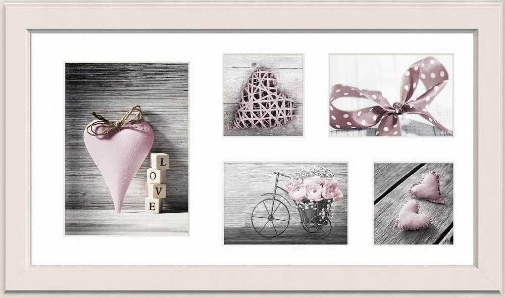 Béžový rámeček na 5 fotografií Styler Malmo