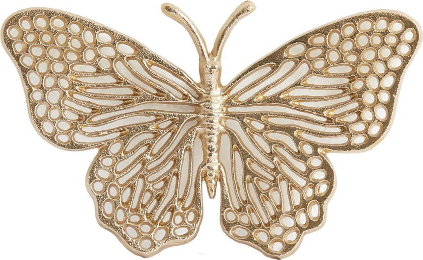 Kovová nástěnná dekorace 26x16 cm Butterfly – Light & Living Light & Living