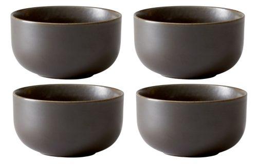 Audo CPH Set čtyř tmavě hnědo šedých porcelánových misek AUDO NEW NORM 10 cm Audo CPH