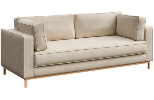 Béžová čalouněná třímístná pohovka Ame Yens Celerio 222 cm Ame Yens