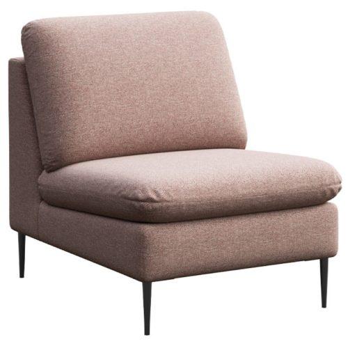 Rodier Světle růžové čalouněné křeslo Belle Rodier