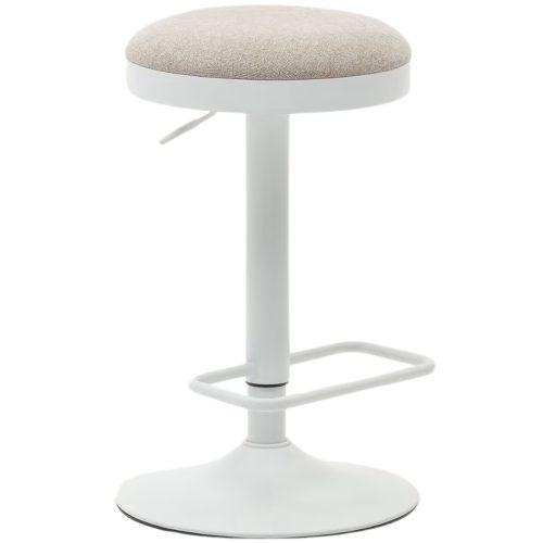 Béžová čalouněná barová židle Kave Home Zaib 63-84 cm Kave Home