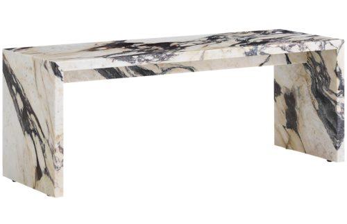 Audo CPH Bílo hnědý mramorový konferenční stolek AUDO PLINTH 100 x 35 cm Audo CPH
