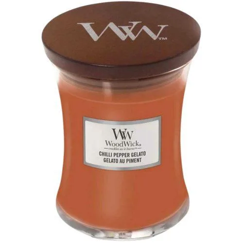 WoodWick Střední vonná svíčka WoodWick, Chilli Pepper Gelato
