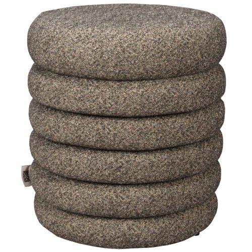 Hnědošedá bouclé stolička DUTCHBONE FERN 37 cm Dutchbone