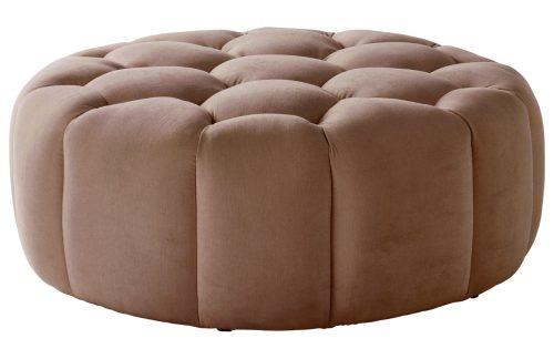 Jotex Hnědý čalouněný taburet PLEASANT 95 cm Jotex