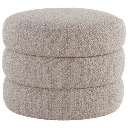 Jotex Béžový bouclé puf TRIBUS 50 cm Jotex