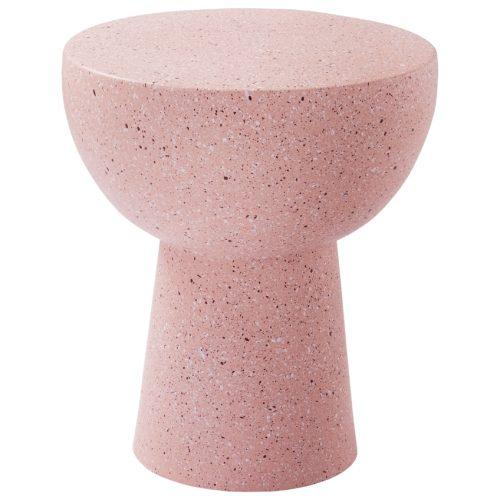 Jotex Růžový kovový odkládací stolek BALIS 35 cm Jotex