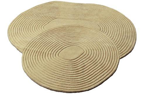 Bolia Béžový vlněný koberec Zen 140 x 145 cm Bolia