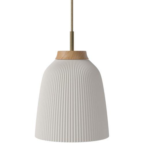 Bolia Opálově bílé skleněné závěsné světlo Campa 27 cm Bolia