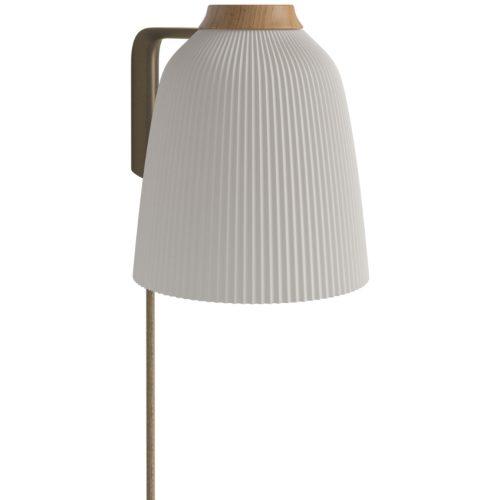 Bolia Opálově bílé skleněné nástěnné světlo Campa Bolia